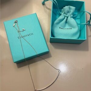 Tiffany & Co. Sterling Silver T Necklace